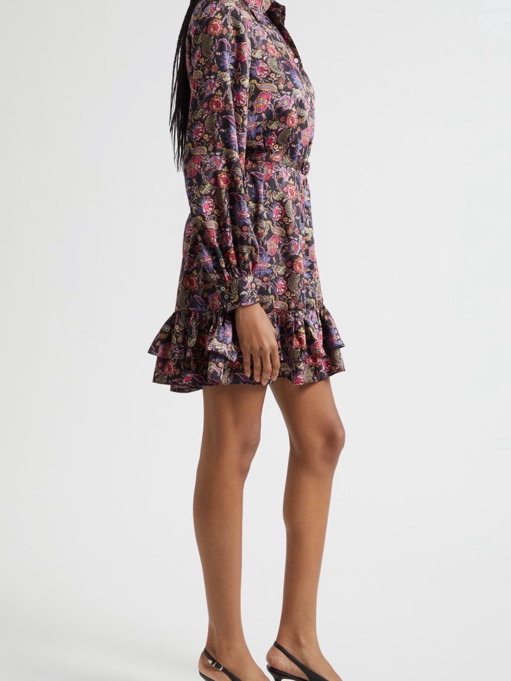 Cinq à Sept
Tirza Paisley Eclipse Long
Sleeve Shirtdress - NWT